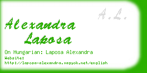 alexandra laposa business card